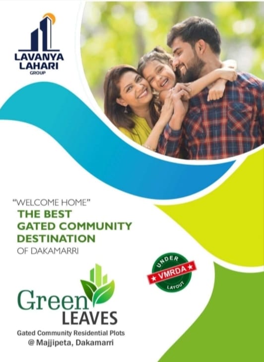 Lavanya Lahari Group Green Leaves project for Gated Community Villa Residential Plots for sale between Vizag and Vizianagaram