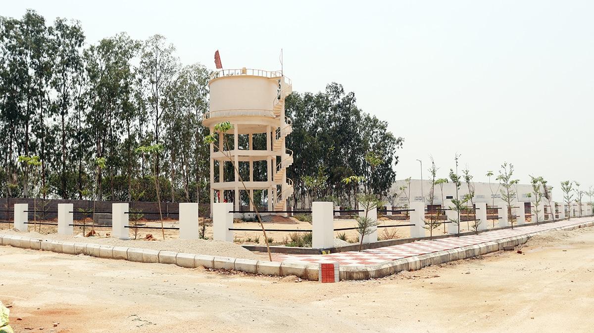 BBG The Highway Orchards water tank and infrastructure for plots for sale in Shadnagar