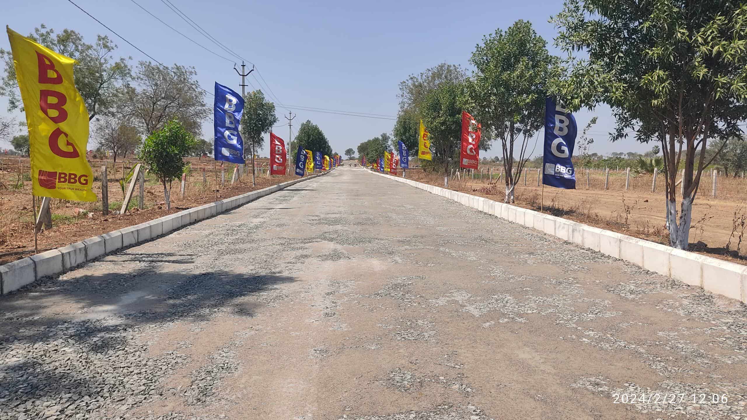 Residential Plots for Sale – BBG TRUE GOLD Main Roads View