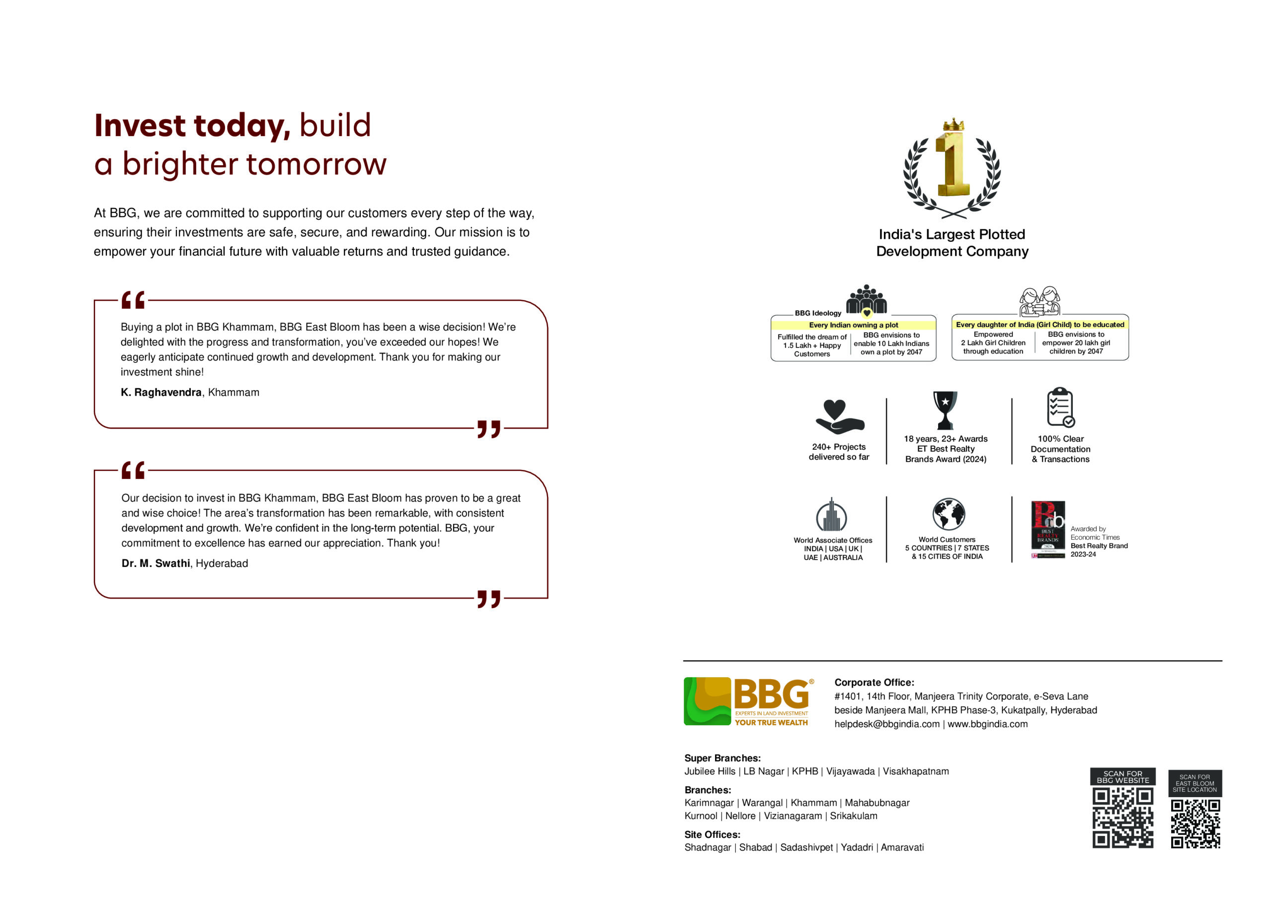Booking Process for BBG Plots for Sale with Free Site Visit